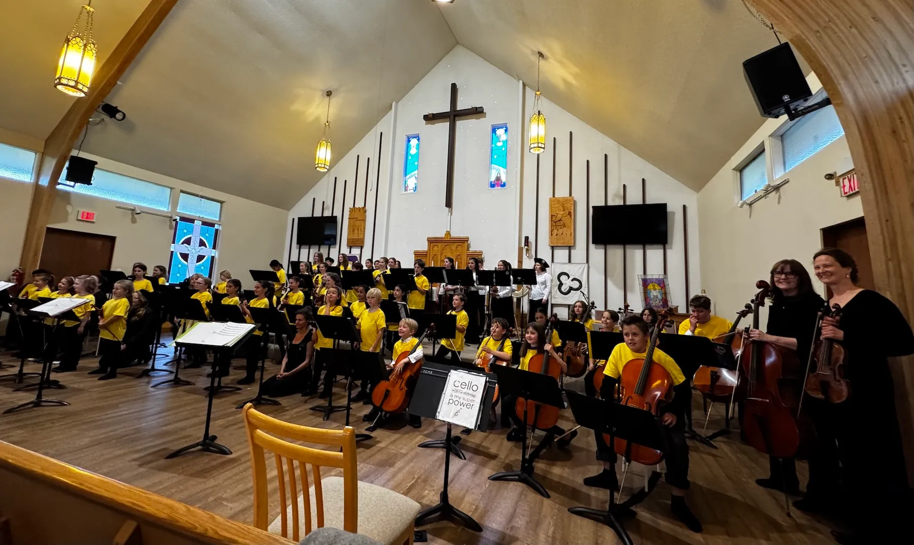 Exterior of Vernon Peace Lutheran Church.